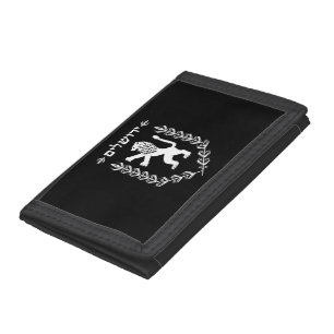 Lion Of Judah Jewish Pride Israel Flag Jerusalem Tri-fold Wallet