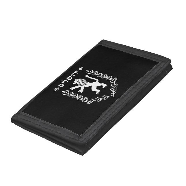 Lion Of Judah Jewish Pride Israel Flag Jerusalem Trifold Wallet (Bottom)