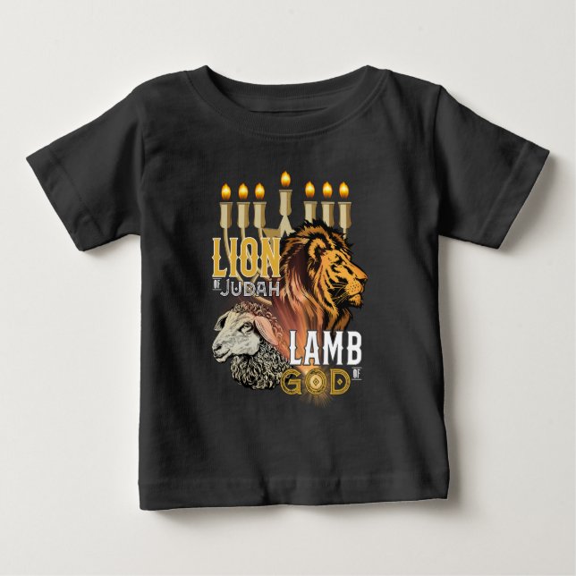 Lion Of Judah Lamb Of God Baby T-Shirt (Front)