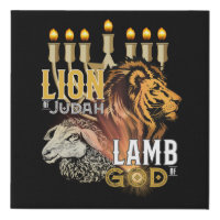 Lion Of Judah Lamb Of God Canvas Art