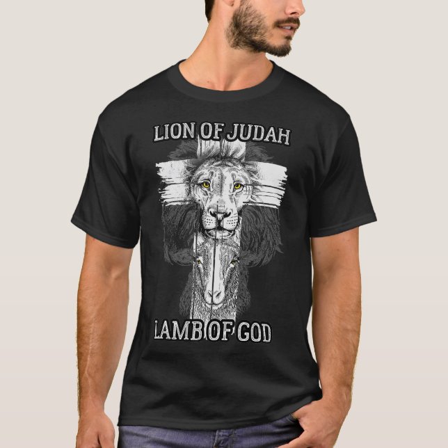 Lion of Judah Lamb of God  T-Shirt (Front)