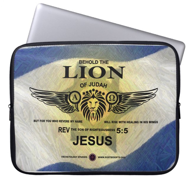 Lion of Judah Laptop Sleeve (Front)