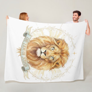 Lion of Judah Large Fleece Blanket - 60x80