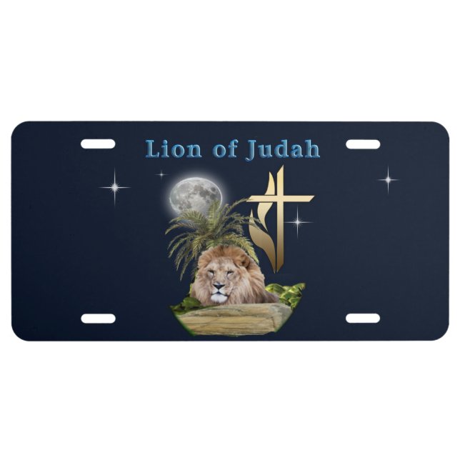 Lion of Judah License Plate (Front)