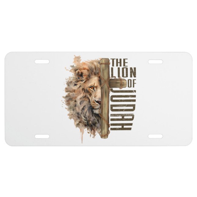 Lion of Judah License Plate (Front)
