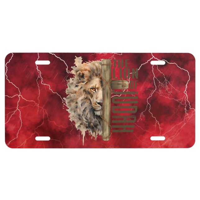 Lion of Judah License Plate (Front)