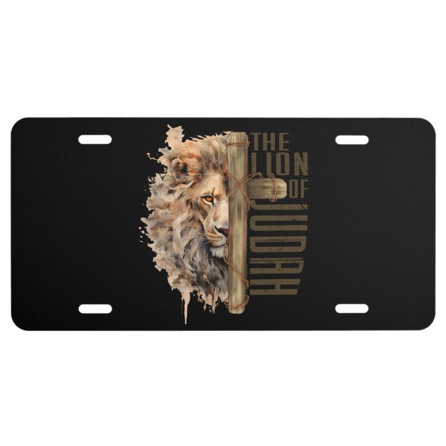 Lion of Judah License Plate (Front)
