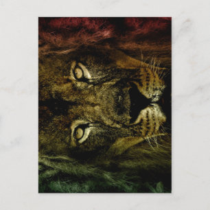 Lion of Judah - Lion - Rastafari - Postcard