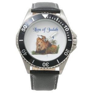 Lion of Judah mens Christian watches