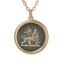 Lion of Judah Necklaces Jah Army Rasta