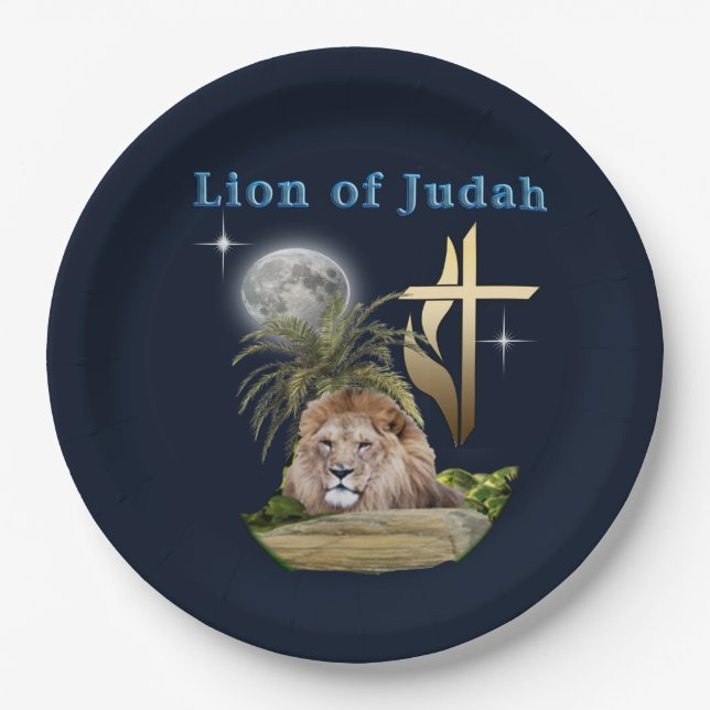 Lion Of Judah   Paper Plates (Front)