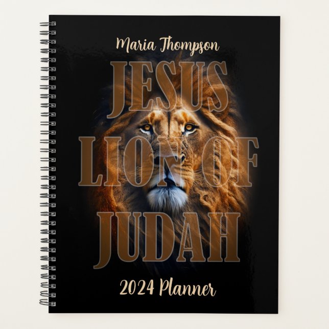 Lion Of Judah Personalized Custom Text Planner (Front)