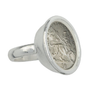 Lion of Judah Rasta Rastafari Reggae Silver Ring