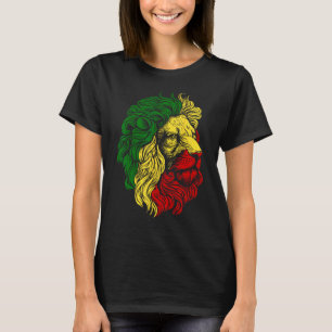 Lion of Judah Rasta Reggae Music Design T-Shirt