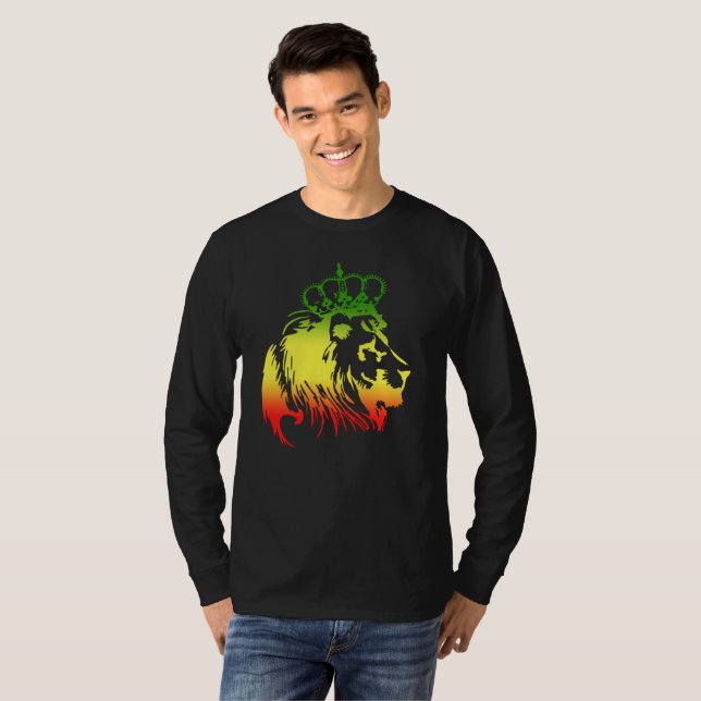 Lion Of Judah - Rasta T-Shirt (Front Full)