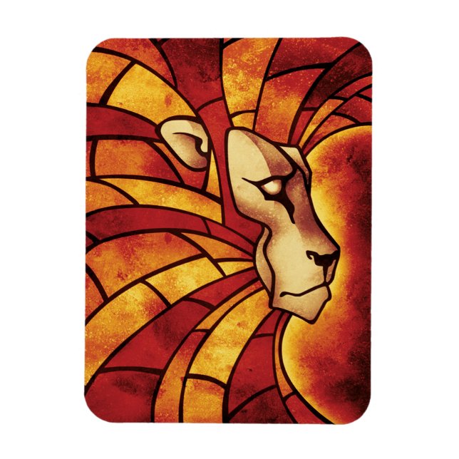 Lion of Judah - Rastafara - Reggae Rasta Magnet (Vertical)