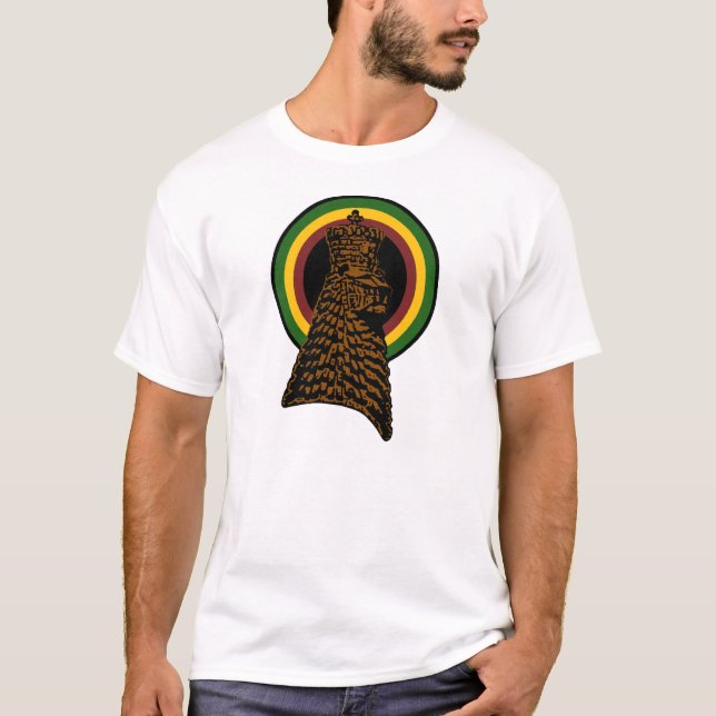 Lion Of Judah Rastafari Rasta Haile Selassie Shirt (Front)