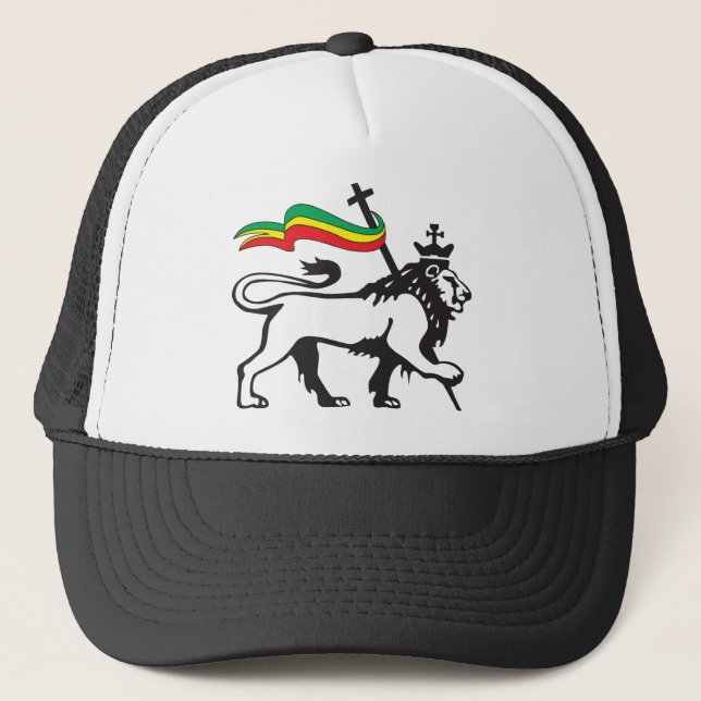 Lion of Judah - Reggae Cap - Rasta Baseball Cap (Front)