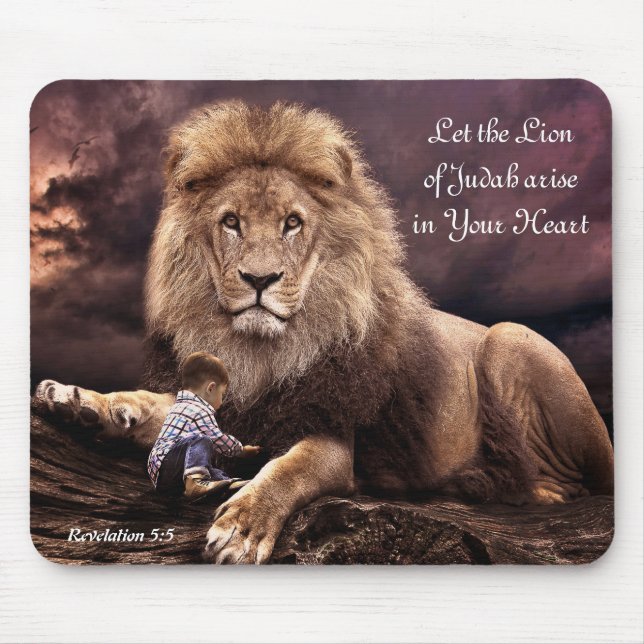  Lion of Judah Rev. 5:5 Mousepad (Front)