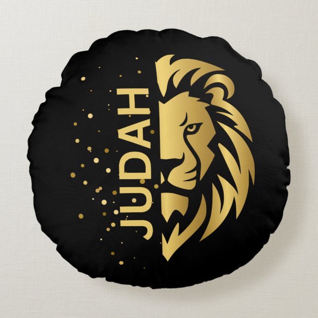 Lion of Judah Round Pillow (Front)