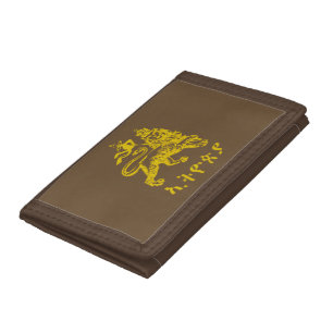 Lion of Judah Selassie Rasta Reggae Africa Roots Trifold Wallet