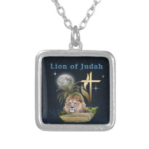 Lion of Judah Silver Plated Necklace