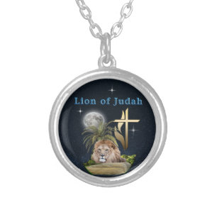 Lion of Judah Silver Plated Necklace