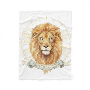 Lion of Judah Small Baby Blanket - 30x40 Plush