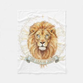 Lion of Judah Small Baby Blanket - 30x40 Plush