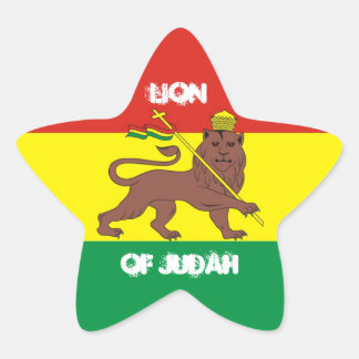 LION OF JUDAH (sticker) Star Sticker