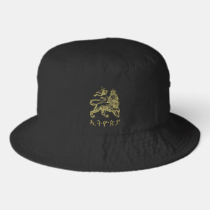 Lion of Judah Tripe of Judah Selassie I Jah Rasta Bucket Hat