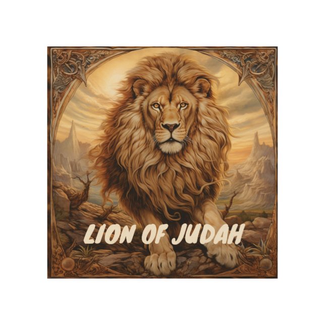 Lion of Judah Wall Art Majestic Symbol of Strength (Front)
