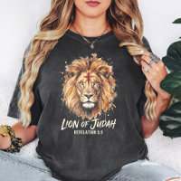 Lion Of Judah Watercolor Christian Cross Faith Art
