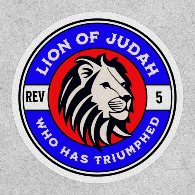 Lion of Judah Who Has Triumphed Bible Jesus Christ Patch (Front)
