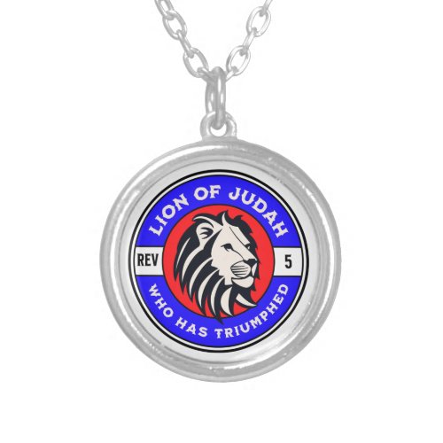 Lion of Judah Who Has Triumphed Christian Jesus Silver Plated Necklace