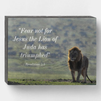 Lion of Judah Wooden  Box Sign