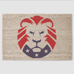 Lion of Patriots Fiber Doormat