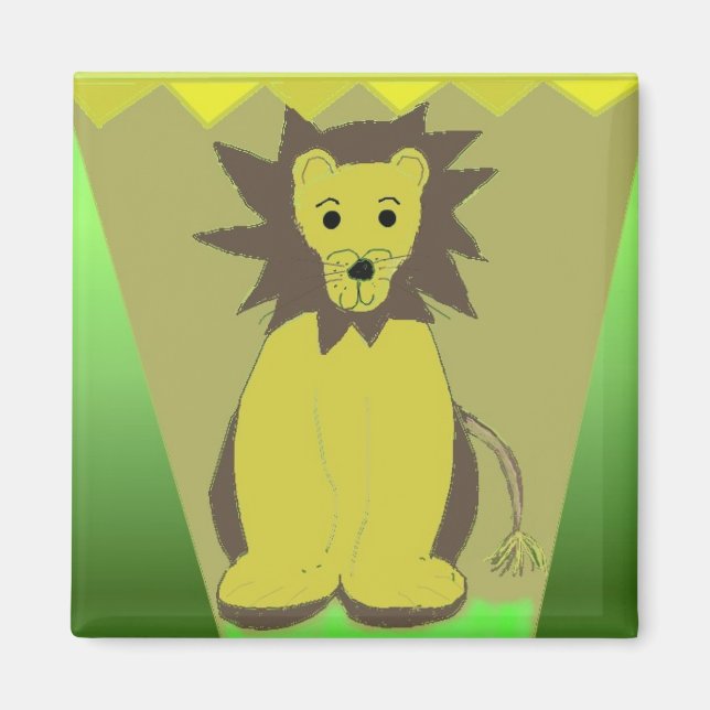 Lion of the Jungle Magnet (Front)
