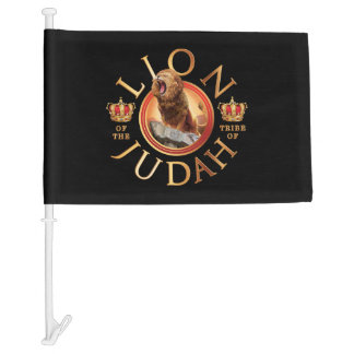 Lion of the Tribe of Judah Car Flag