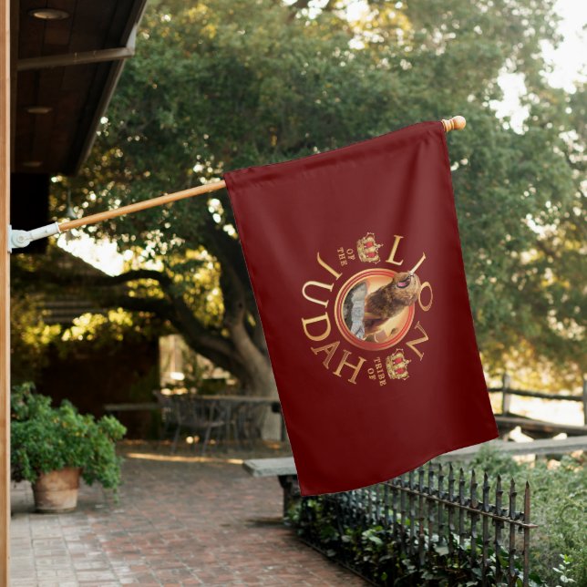 Lion of the Tribe of Judah House Flag (In SItu)