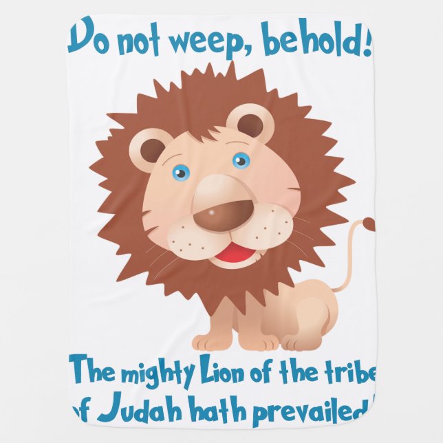 Lion Of The Tribe Of Judah Receiving Blanket (Front)