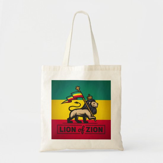 Lion OF Zion - Haile Selassie - Rastafari dead bag