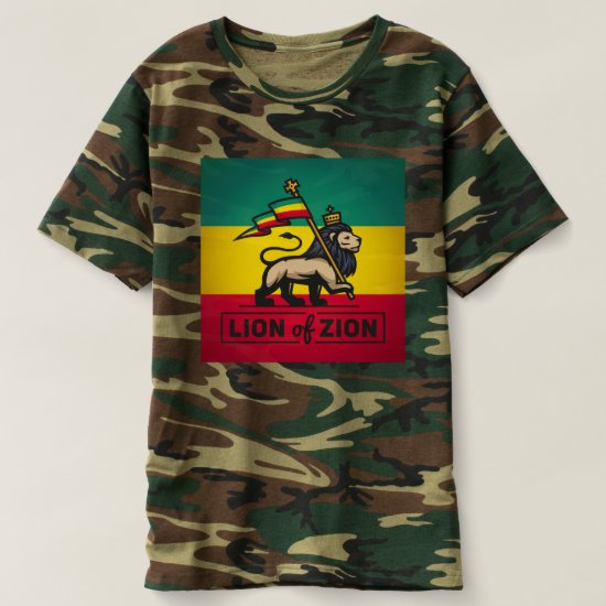 León de Zion - Jah Army - Haile Selassie - camisa