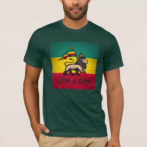 Lion of Zion _ Jah Army _ Haile Selassie _ Shirt