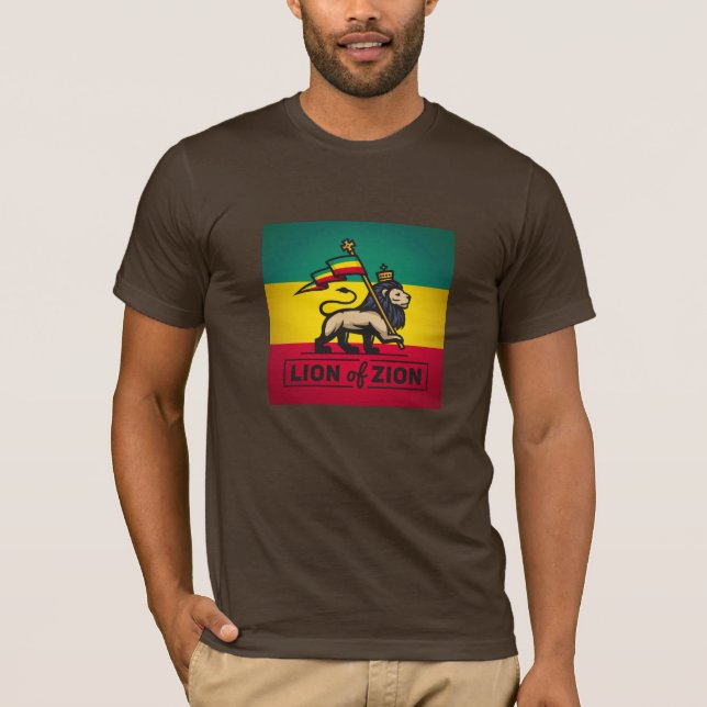 Lion of Zion - Jah Army - Haile Selassie - Shirt (Front)