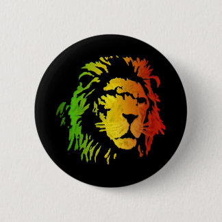 Lion of Zion Judah Reggae Lion Pinback Button