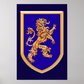 Lion Rampant Posters | Zazzle