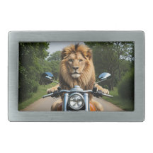 Lion on Motorbike