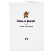 Lion on Purple Cards (Back)
