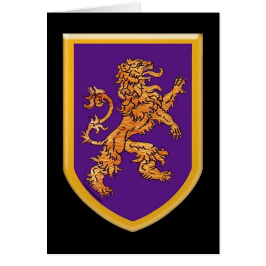Lion on Purple Cards (Front)